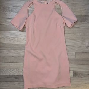 Elliatt blush pink dress with cut outs